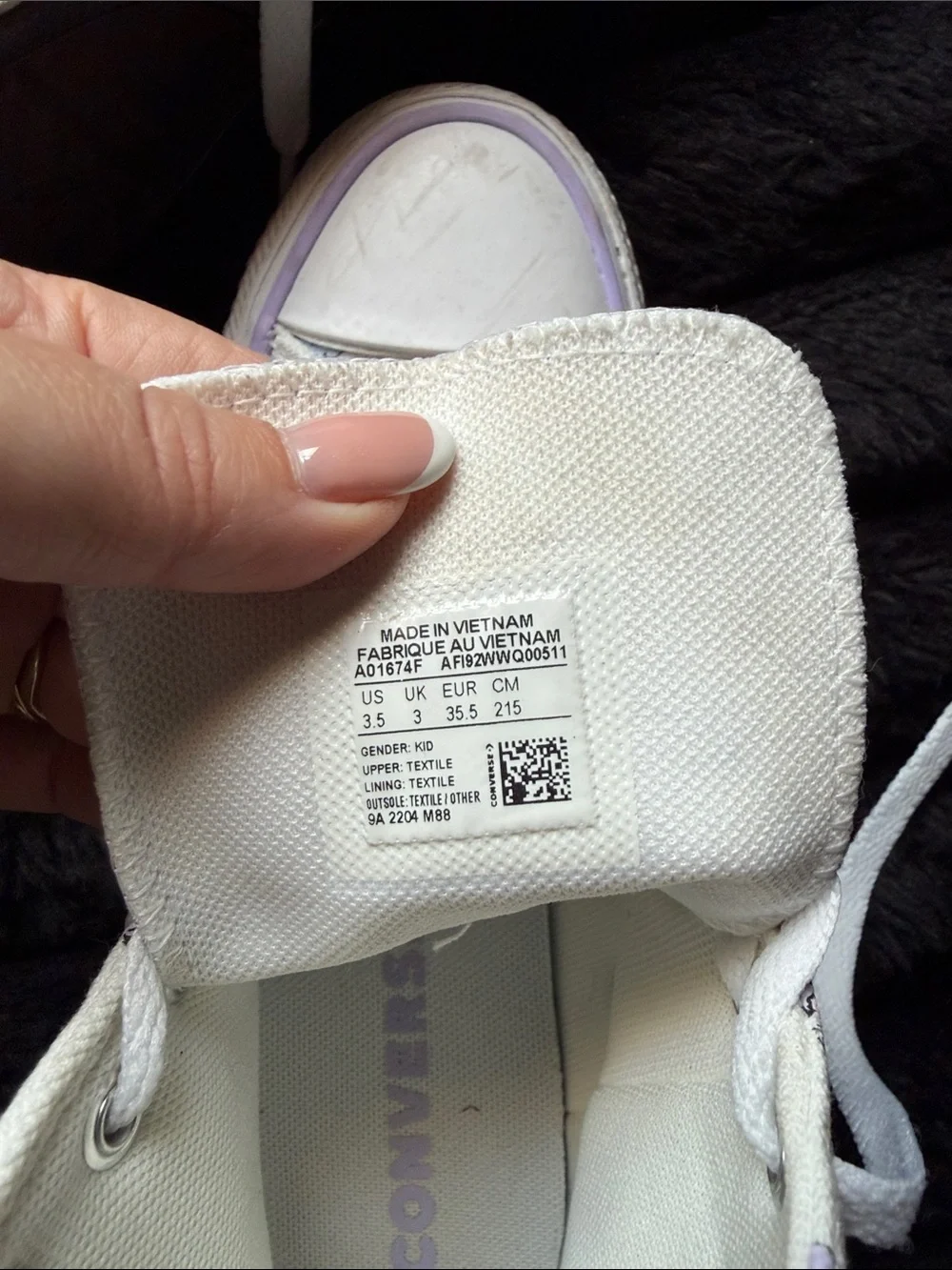 Converse Kids White High-Top Sneakers with Pastel Unicorns